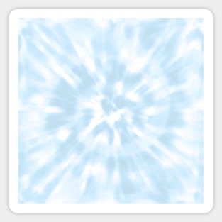 Light Blue Tie Dye - Pastel Blue Sticker